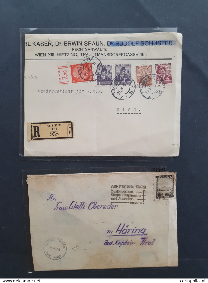 1828c. onwards collection postal history including Japan, Maritime postcards, Austria, Hungary etc. with better items in