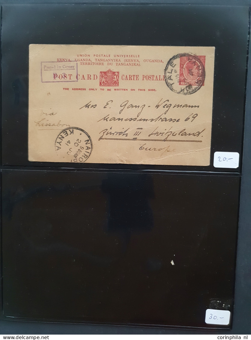 Cover 1850 Onwards Covers And Postal Stationery Mostly Better Items Including Germany, Italy, Commonwealth, Persia, Fran - Collections (en Albums)