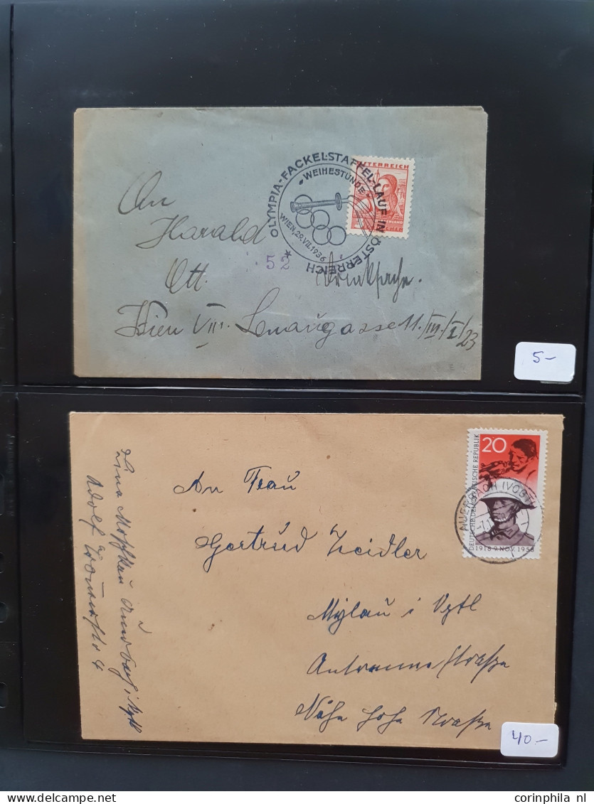 Cover 1850 onwards covers and postal stationery mostly better items including Germany, Italy, Commonwealth, Persia, Fran