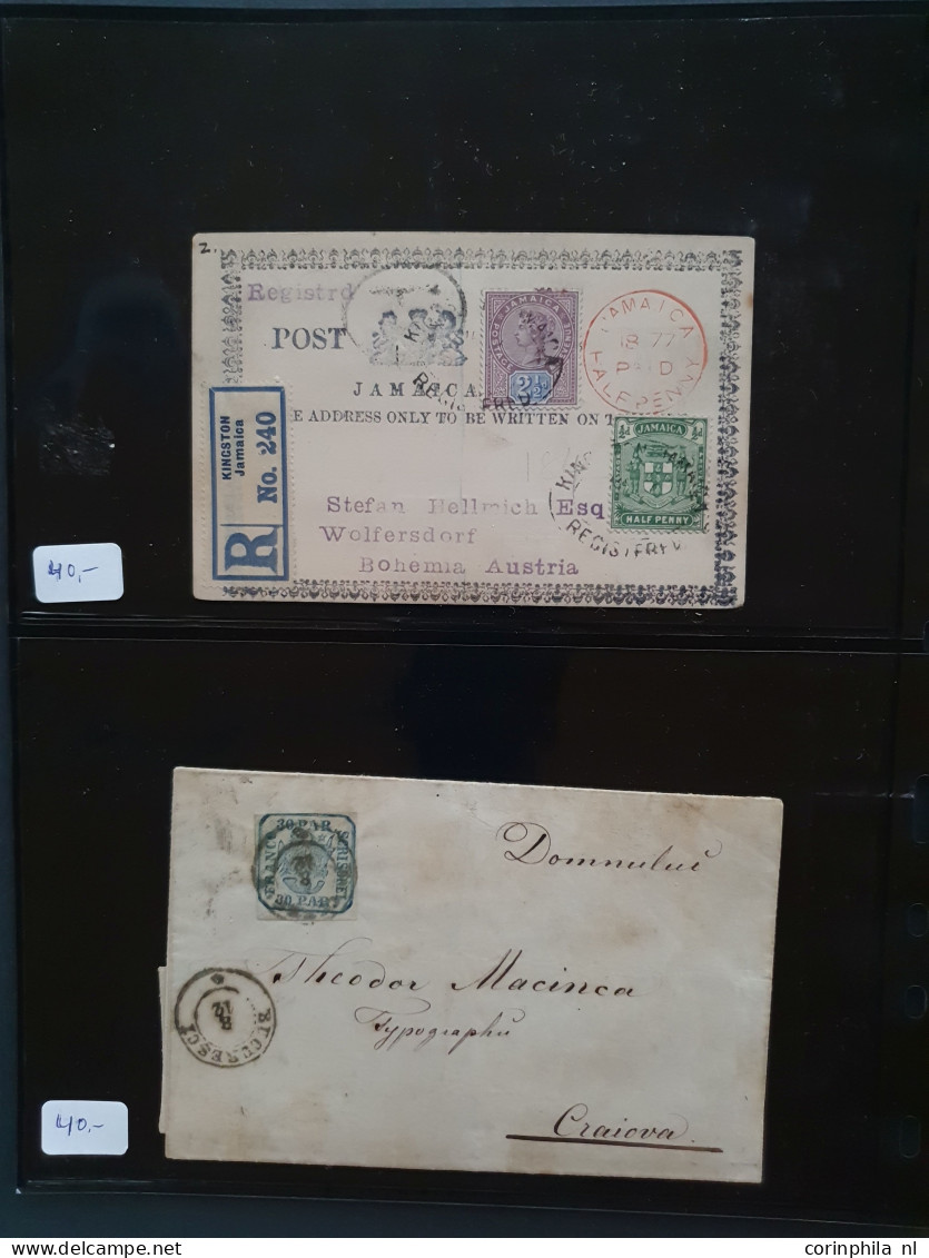 Cover 1850 onwards covers and postal stationery mostly better items including Germany, Italy, Commonwealth, Persia, Fran