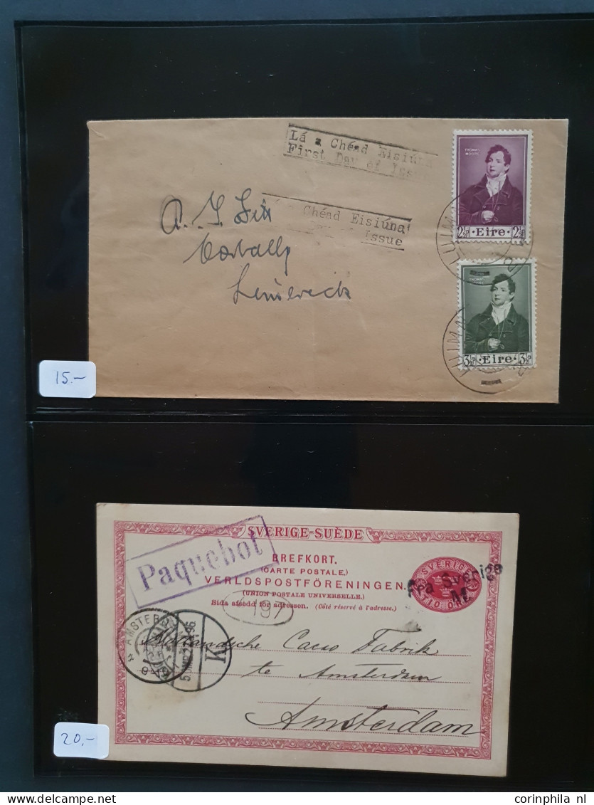 Cover 1850 onwards covers and postal stationery mostly better items including Germany, Italy, Commonwealth, Persia, Fran