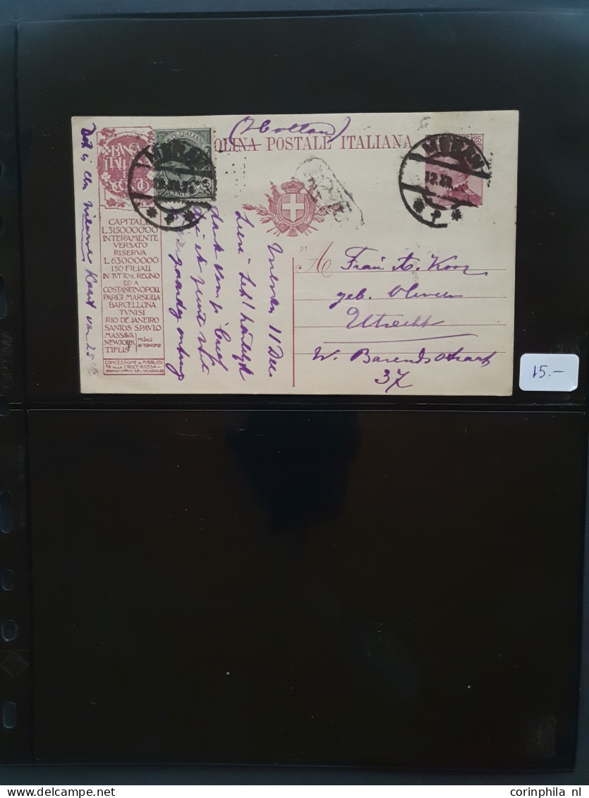 Cover 1850 onwards covers and postal stationery mostly better items including Germany, Italy, Commonwealth, Persia, Fran