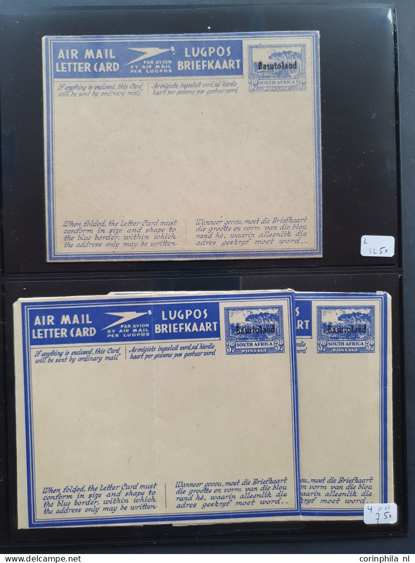 Cover 1945c. onwards Aerogrammes used and unused including many exotic countries, additionally franked, some specimen et