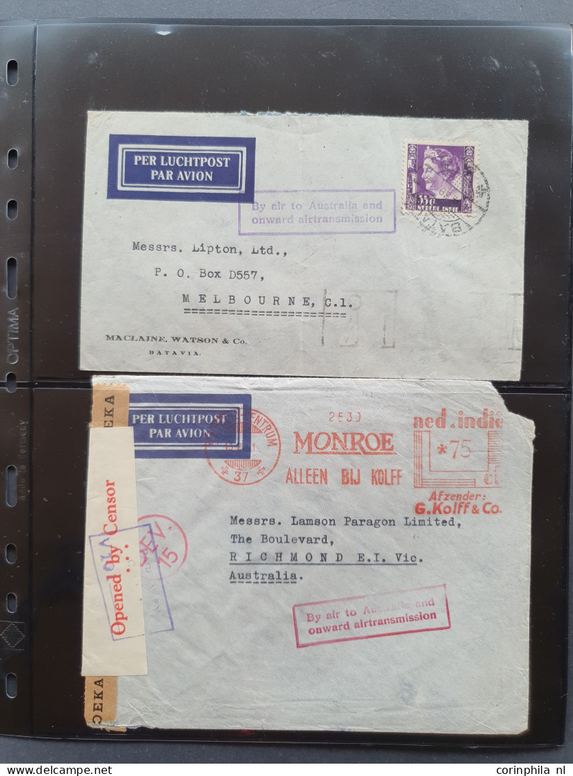 Cover , Airmail 1930-1970c. collection of covers/postcards with O.A.T. postmarks (Onward Air Transmission - approx. 230 