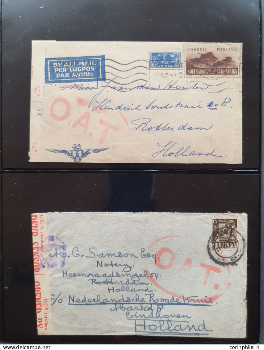 Cover , Airmail 1930-1970c. collection of covers/postcards with O.A.T. postmarks (Onward Air Transmission - approx. 230 