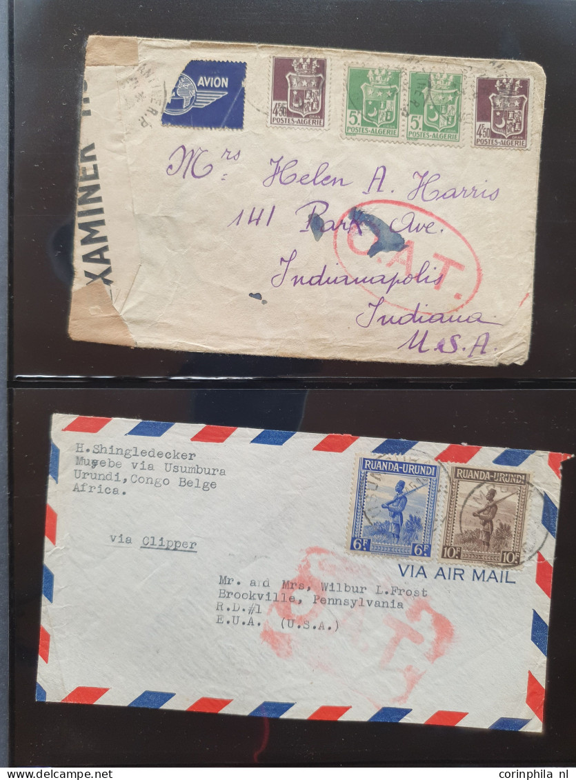 Cover , Airmail 1930-1970c. collection of covers/postcards with O.A.T. postmarks (Onward Air Transmission - approx. 230 