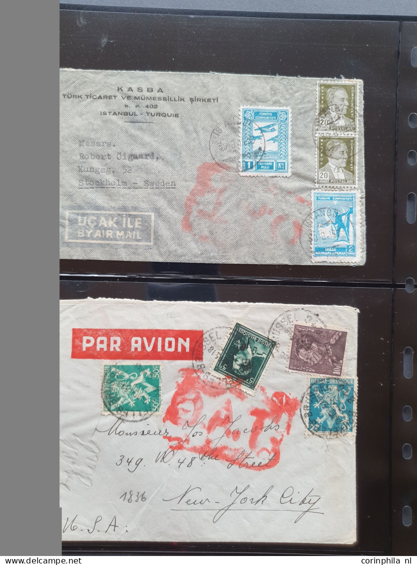 Cover , Airmail 1930-1970c. collection of covers/postcards with O.A.T. postmarks (Onward Air Transmission - approx. 230 