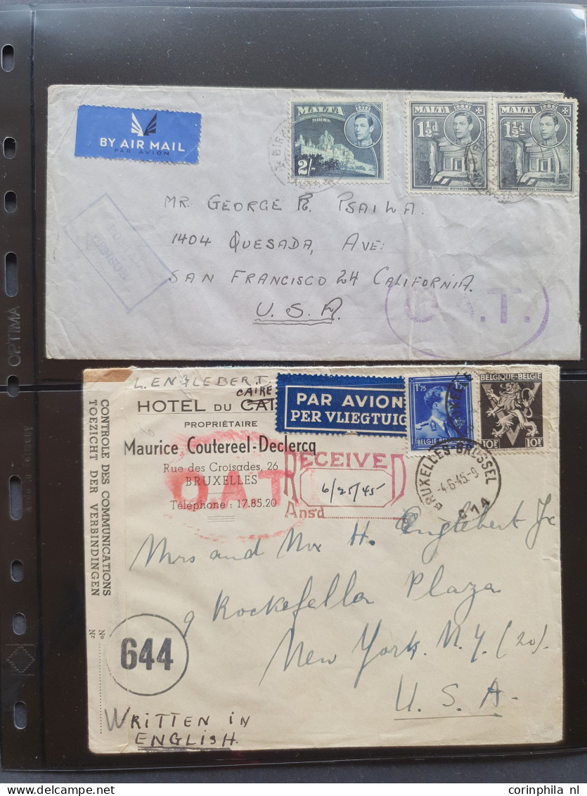 Cover , Airmail 1930-1970c. collection of covers/postcards with O.A.T. postmarks (Onward Air Transmission - approx. 230 