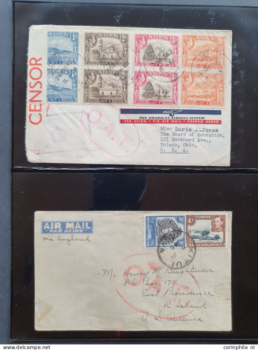 Cover , Airmail 1930-1970c. collection of covers/postcards with O.A.T. postmarks (Onward Air Transmission - approx. 230 