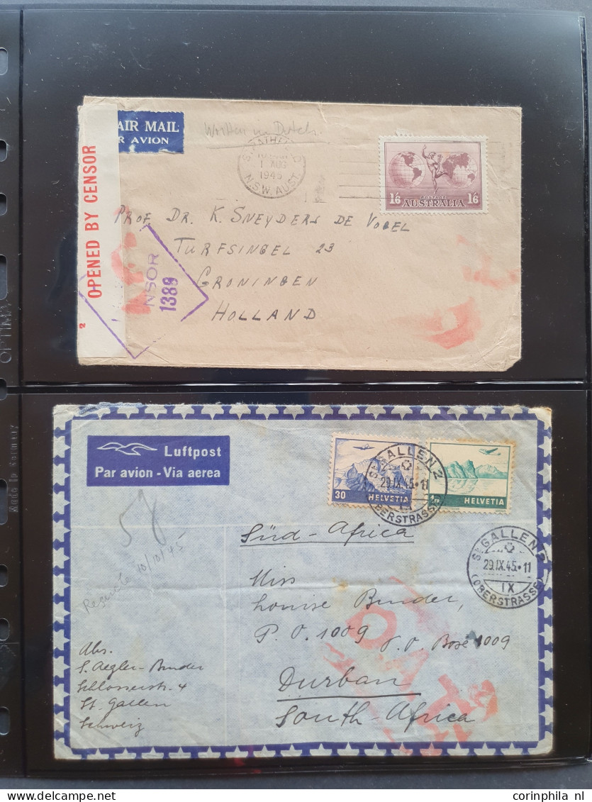 Cover , Airmail 1930-1970c. collection of covers/postcards with O.A.T. postmarks (Onward Air Transmission - approx. 230 