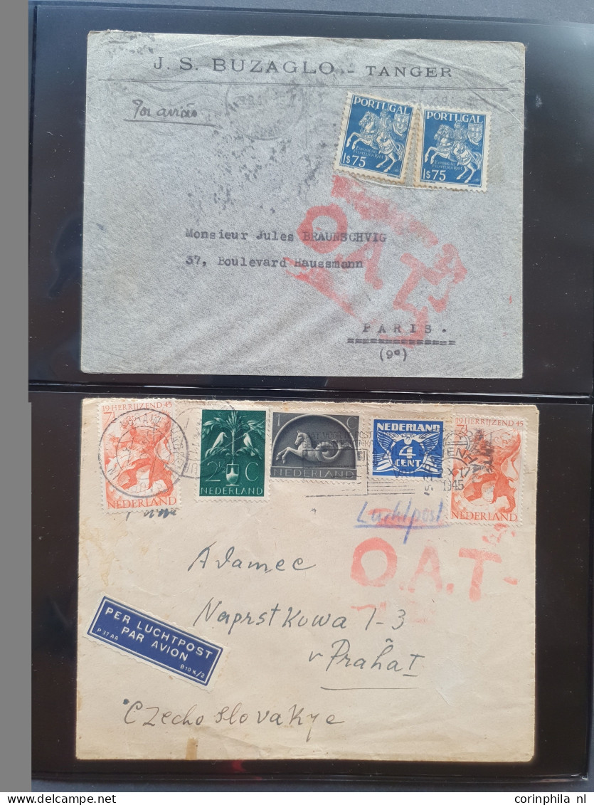 Cover , Airmail 1930-1970c. collection of covers/postcards with O.A.T. postmarks (Onward Air Transmission - approx. 230 