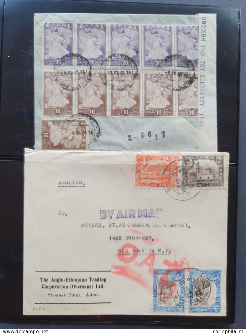 Cover , Airmail 1930-1970c. collection of covers/postcards with O.A.T. postmarks (Onward Air Transmission - approx. 230 