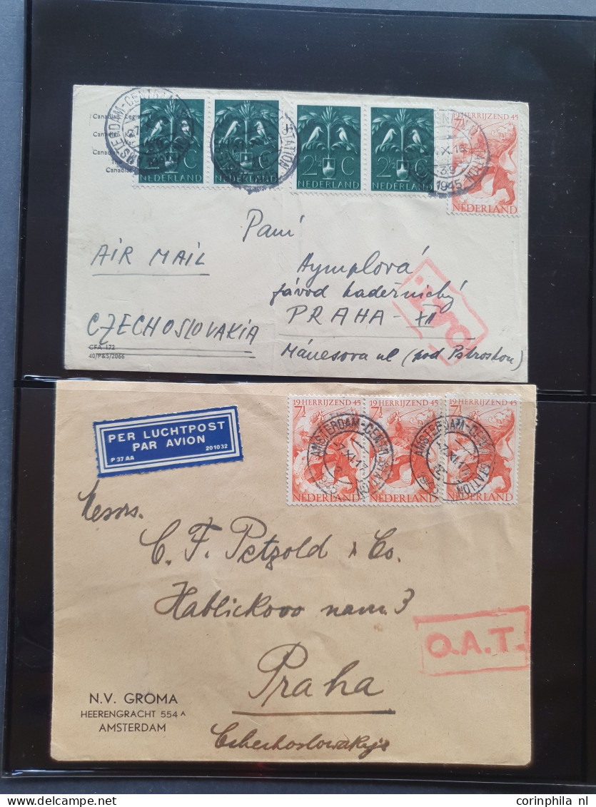 Cover , Airmail 1930-1970c. collection of covers/postcards with O.A.T. postmarks (Onward Air Transmission - approx. 230 