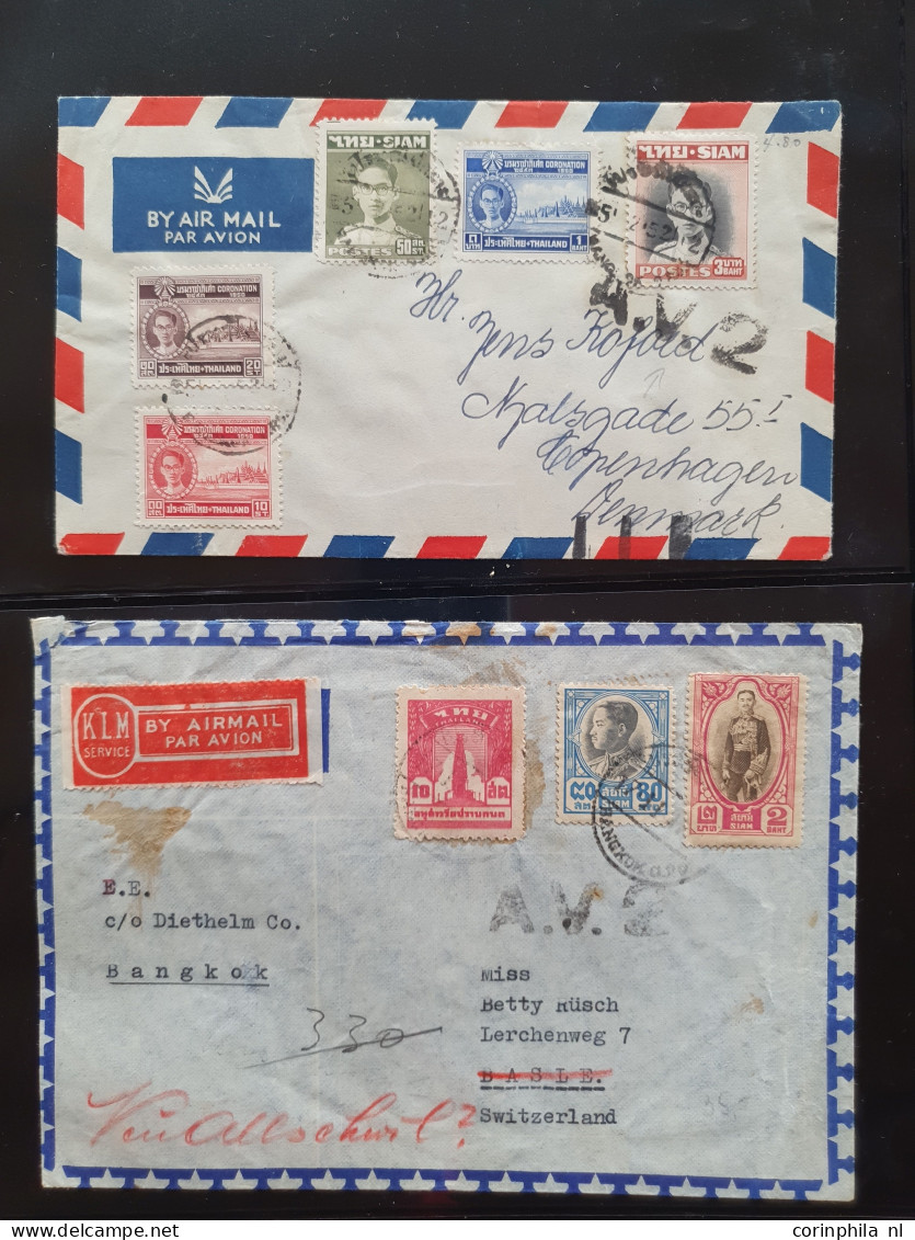 Cover , Airmail 1940-1960c. collection of covers/postcards/mail bag labels (approx. 140 items) all marked with A.V.2 han