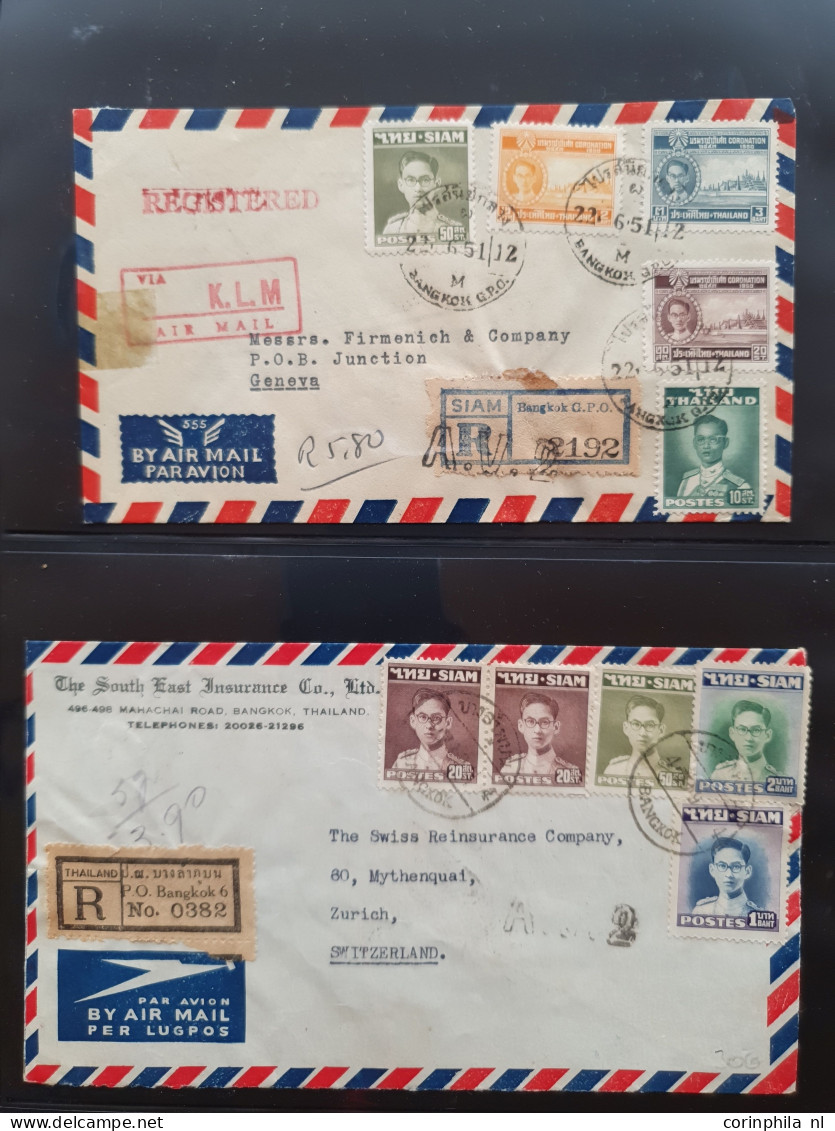 Cover , Airmail 1940-1960c. collection of covers/postcards/mail bag labels (approx. 140 items) all marked with A.V.2 han