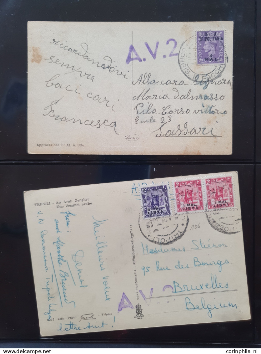 Cover , Airmail 1940-1960c. collection of covers/postcards/mail bag labels (approx. 140 items) all marked with A.V.2 han