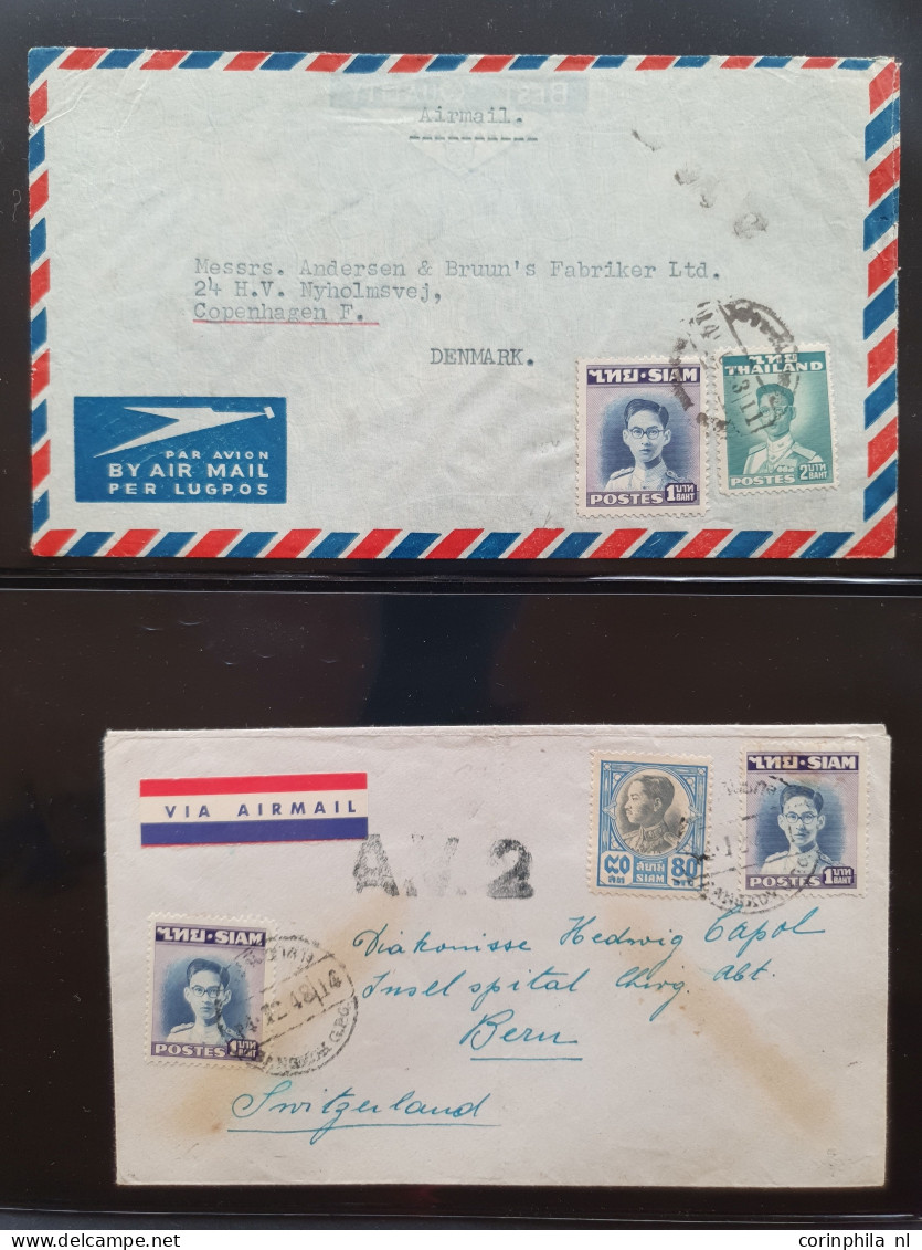 Cover , Airmail 1940-1960c. collection of covers/postcards/mail bag labels (approx. 140 items) all marked with A.V.2 han