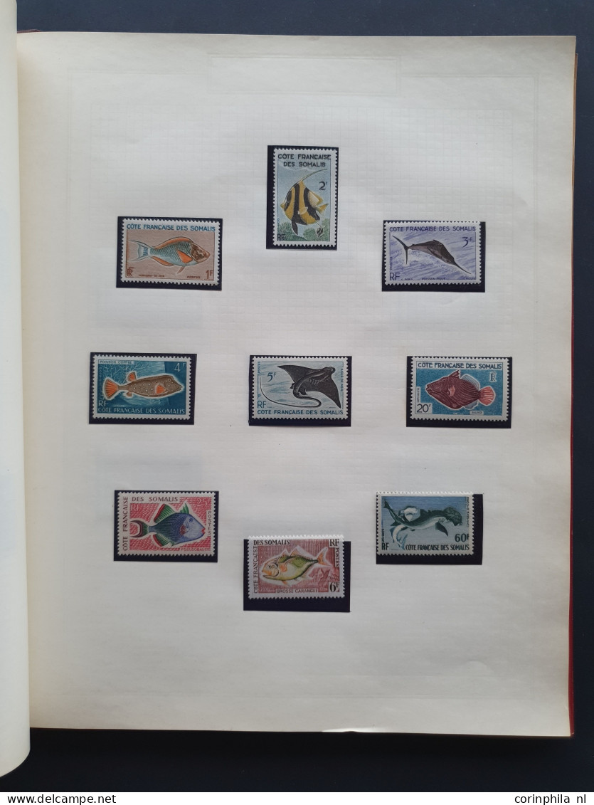 1915c./1995 collection Maritime life, nicely arranged collection with a large number of mostly ** sets and miniature she