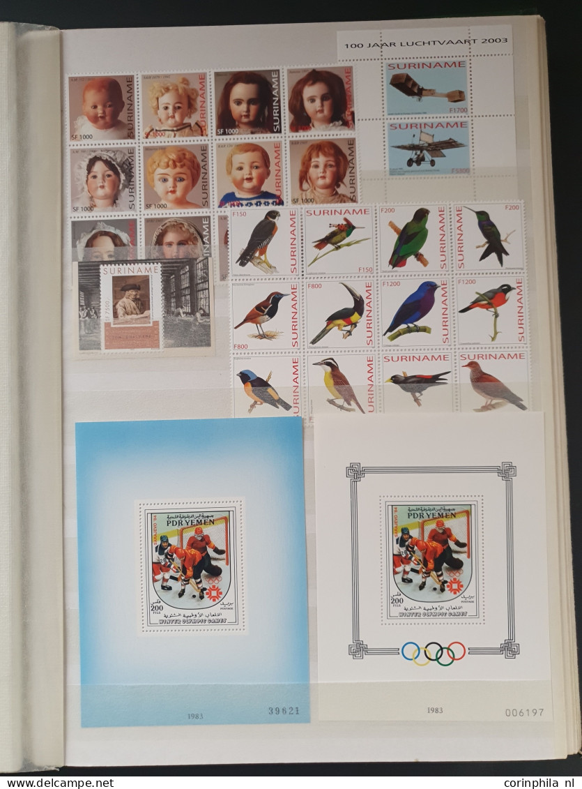 1930c onwards, a large number of mostly ** topical sets and miniature sheets including sports, birds, animals, transport
