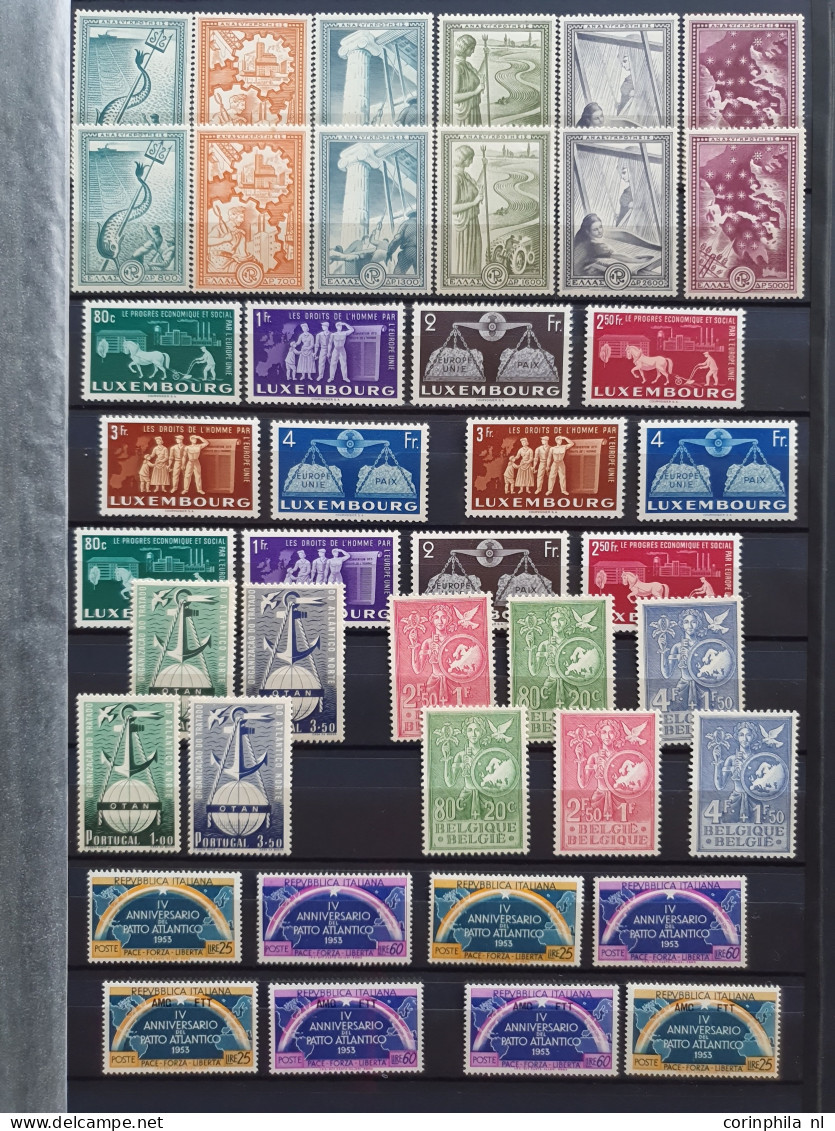 1949/2009 Collection CEPT Including Forerunners And Co-runners Mostly */** Including Better Material, Miniature Sheets A - Colecciones (en álbumes)