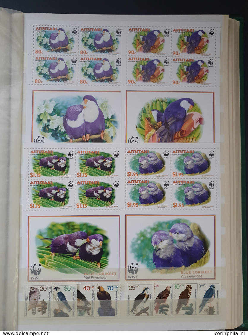 1960 onwards collection Flora and Fauna mainly */** including better sets/miniature sheets in 2 stockbooks