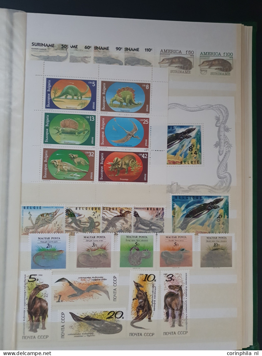 1960 onwards collection Flora and Fauna mainly */** including better sets/miniature sheets in 2 stockbooks