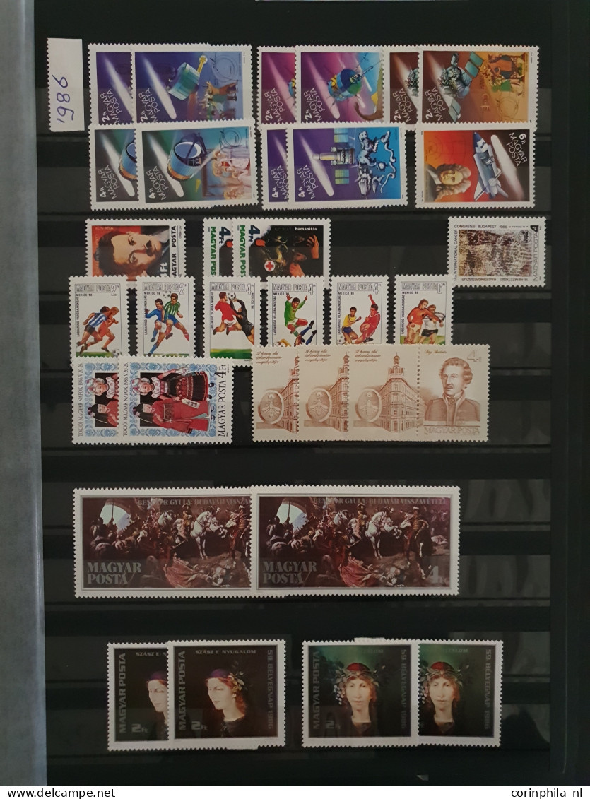 1900c onwards collection and stock */** with better items, miniature sheets, back of the book etc. in 16 albums in 2 lar