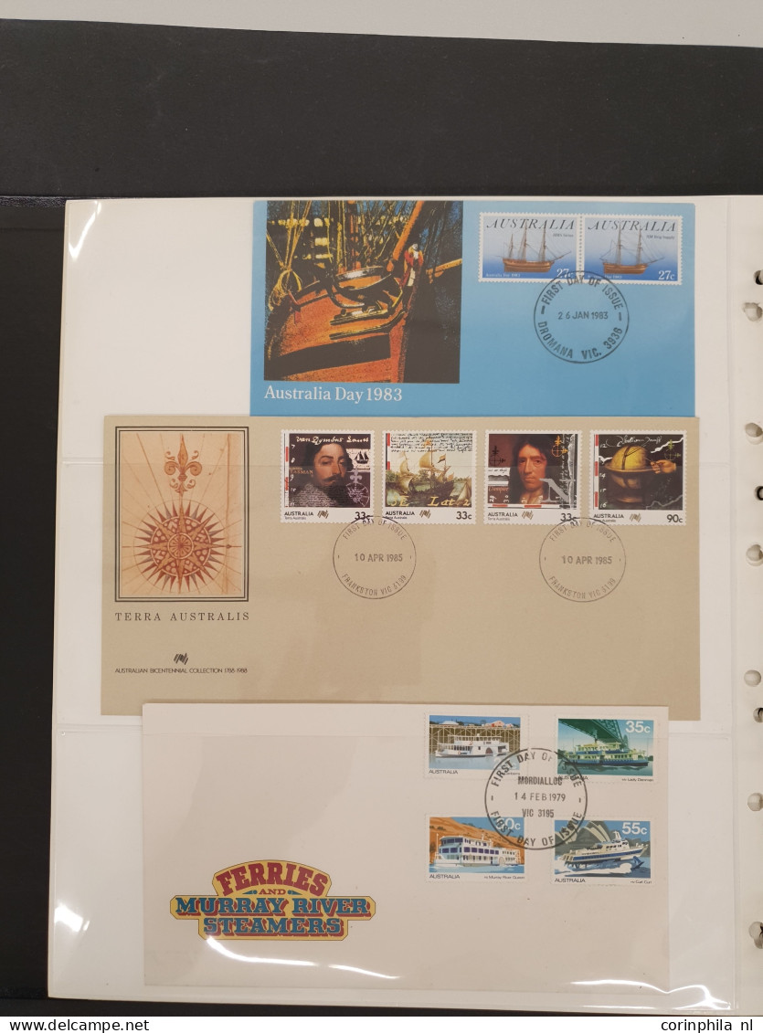 1919/2000 topical collection Ships and Boats, used and */** with a large number of sets and miniature sheets, incl. bett