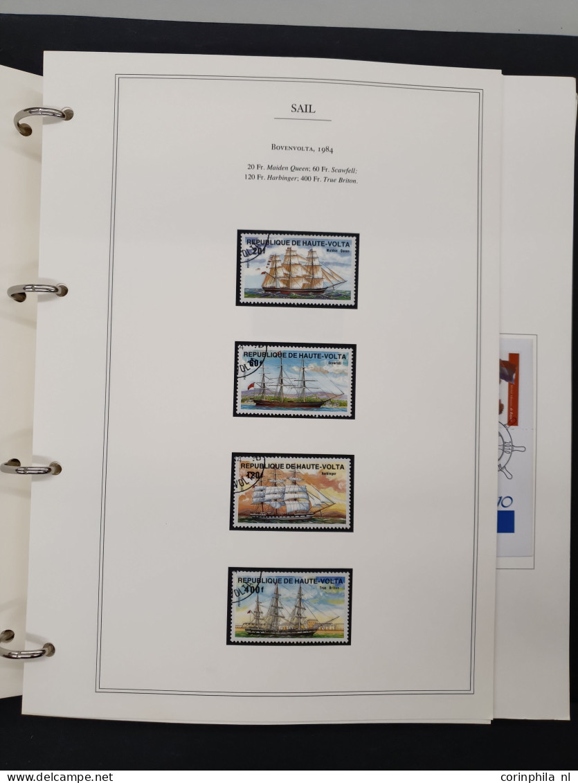 1919/2000 topical collection Ships and Boats, used and */** with a large number of sets and miniature sheets, incl. bett