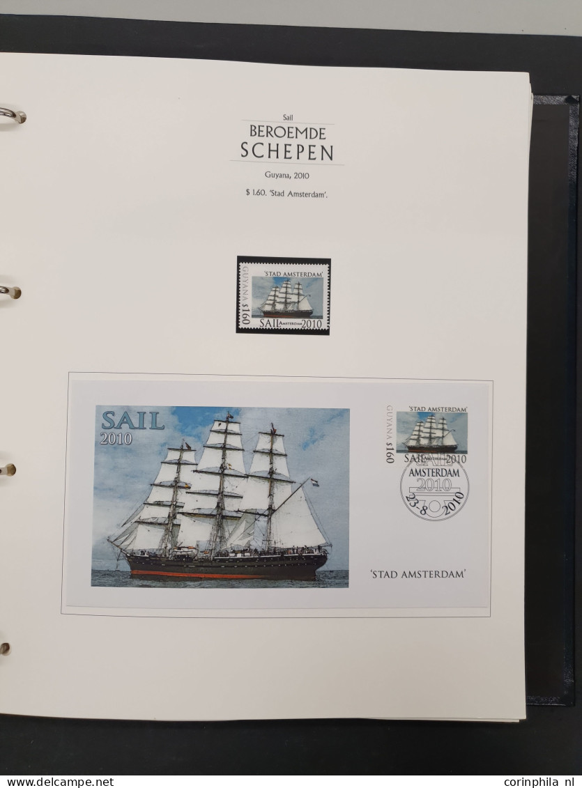 1919/2000 topical collection Ships and Boats, used and */** with a large number of sets and miniature sheets, incl. bett