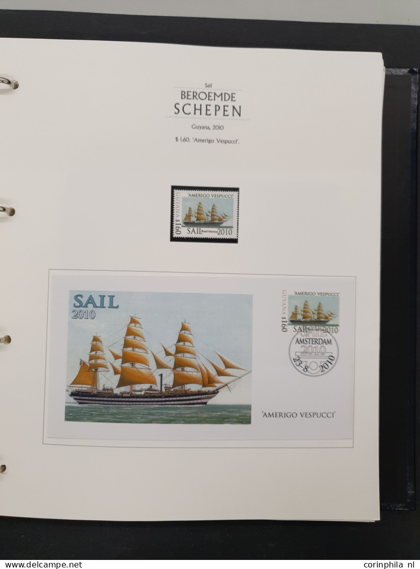 1919/2000 topical collection Ships and Boats, used and */** with a large number of sets and miniature sheets, incl. bett