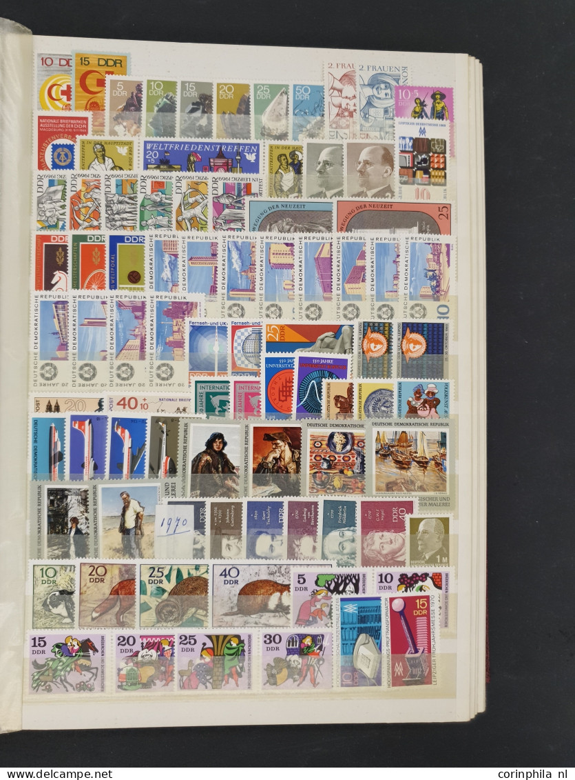 1870/2010c. stock mostly used with better GDR (sets, miniature sheets), Saar and Empire in 37 albums in 3 large boxes