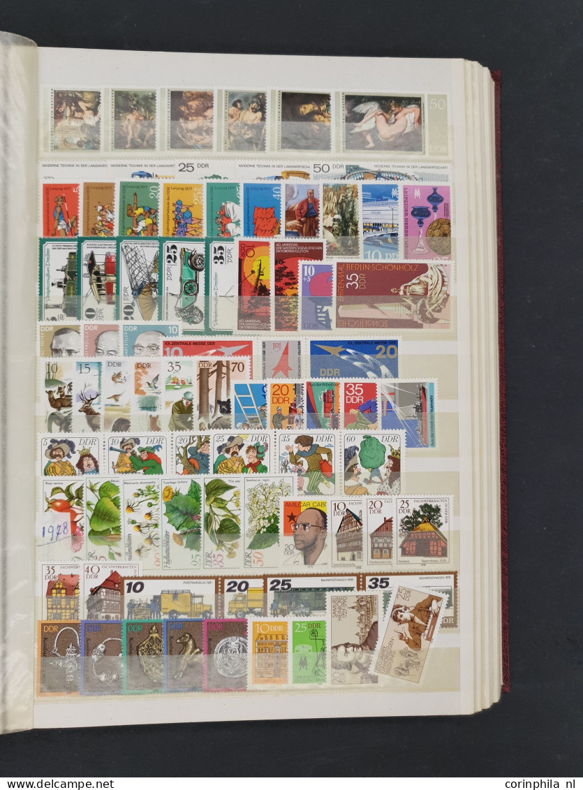 1870/2010c. stock mostly used with better GDR (sets, miniature sheets), Saar and Empire in 37 albums in 3 large boxes