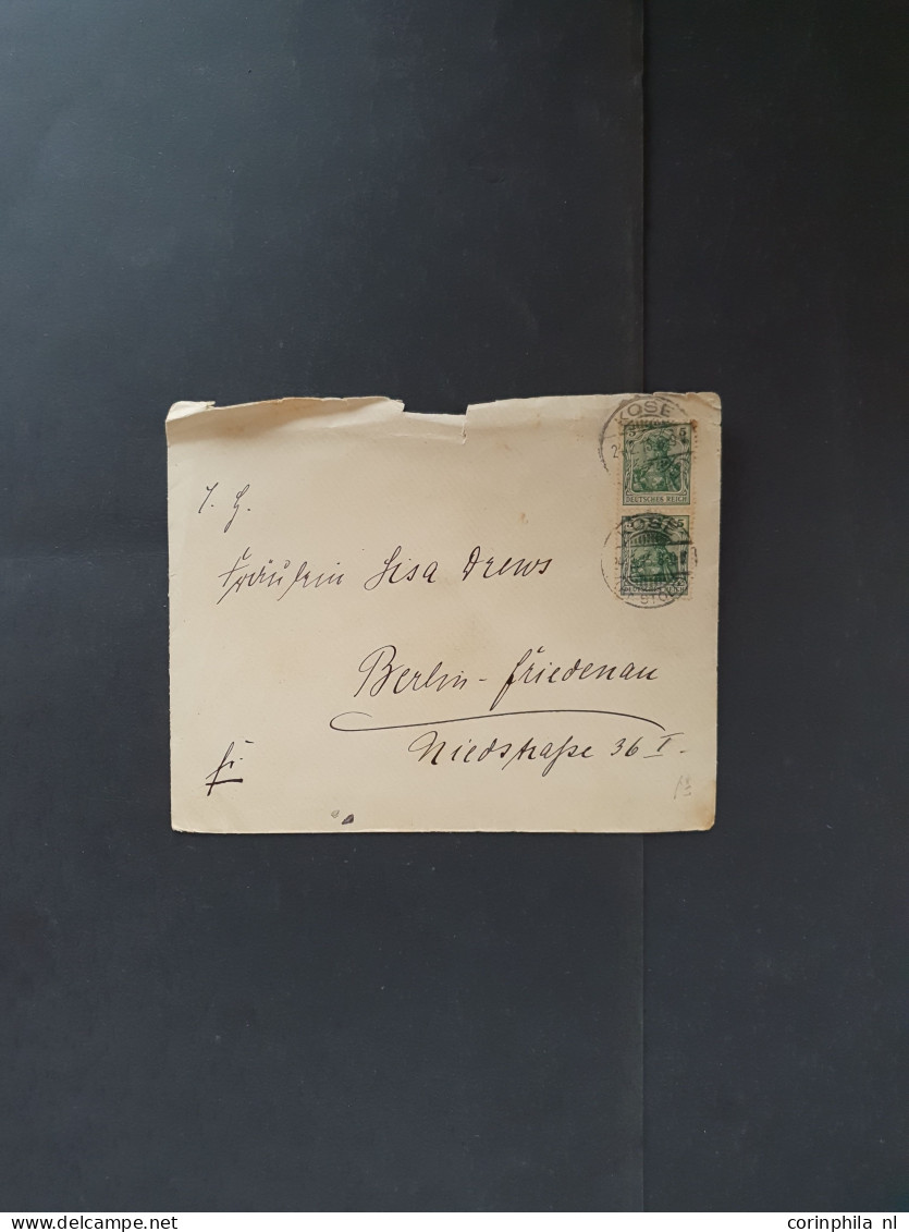 Cover 1860-1980 ca., several hunderd's of covers/postal stationery including some better items