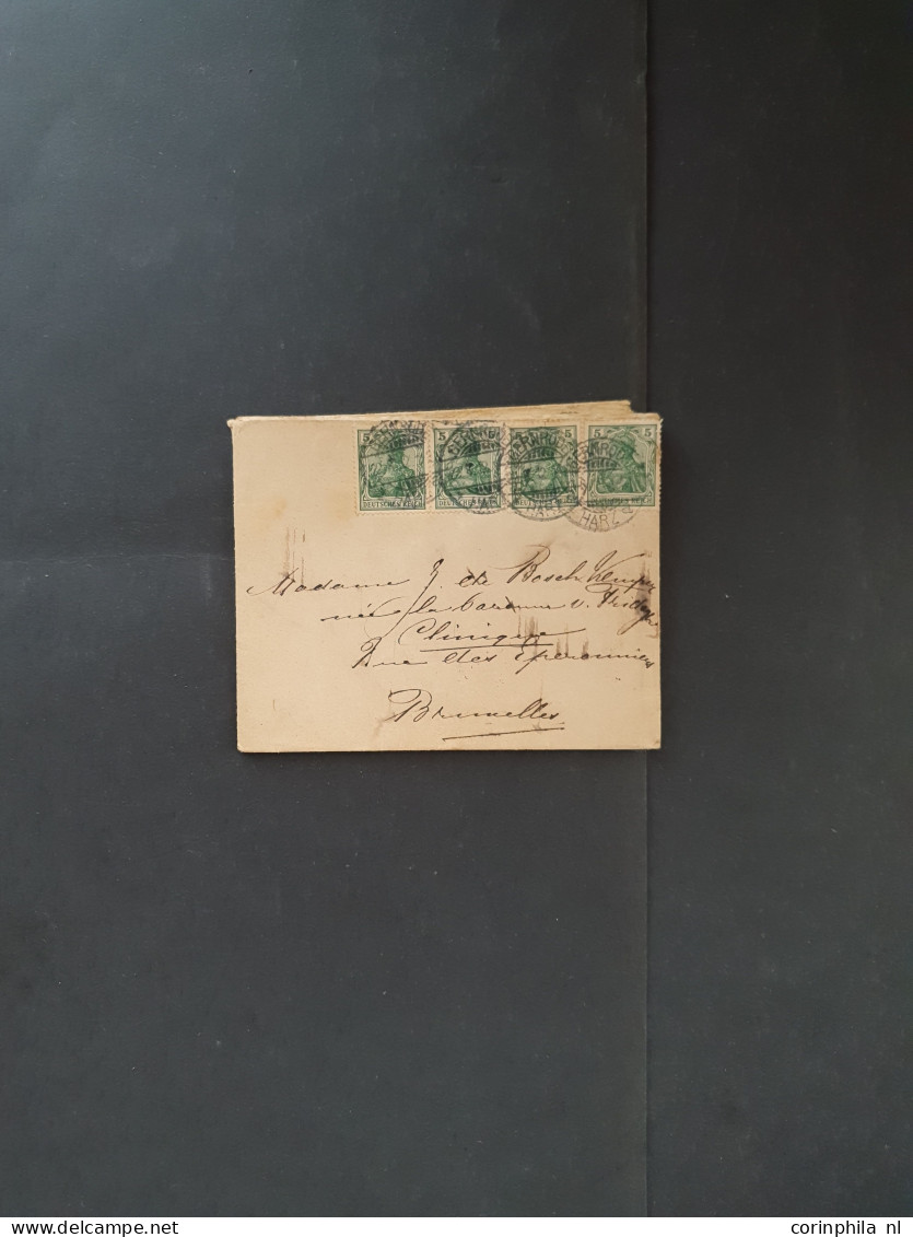 Cover 1860-1980 ca., several hunderd's of covers/postal stationery including some better items