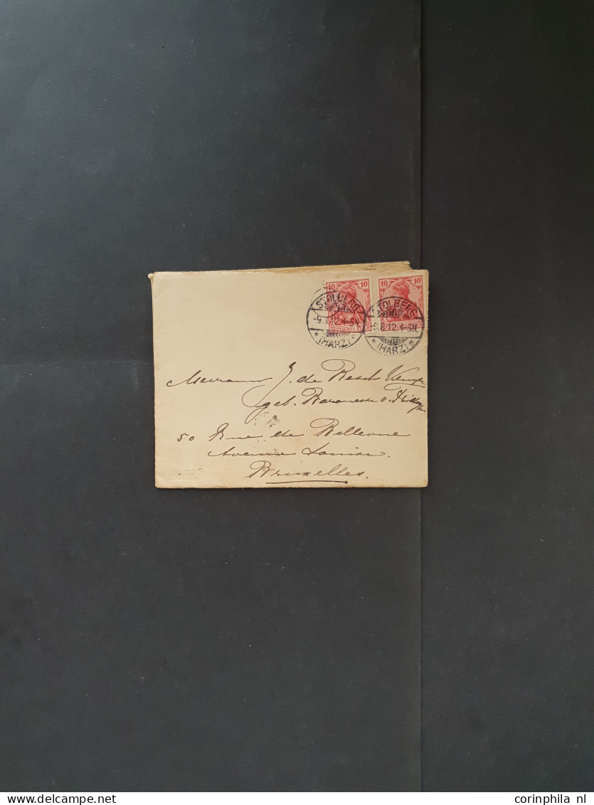 Cover 1860-1980 ca., several hunderd's of covers/postal stationery including some better items