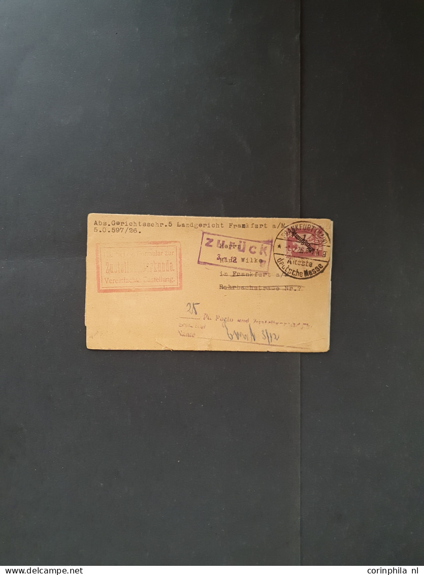 Cover 1860-1980 ca., several hunderd's of covers/postal stationery including some better items