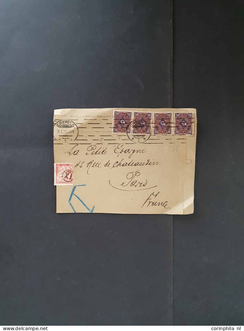 Cover 1860-1980 ca., several hunderd's of covers/postal stationery including some better items