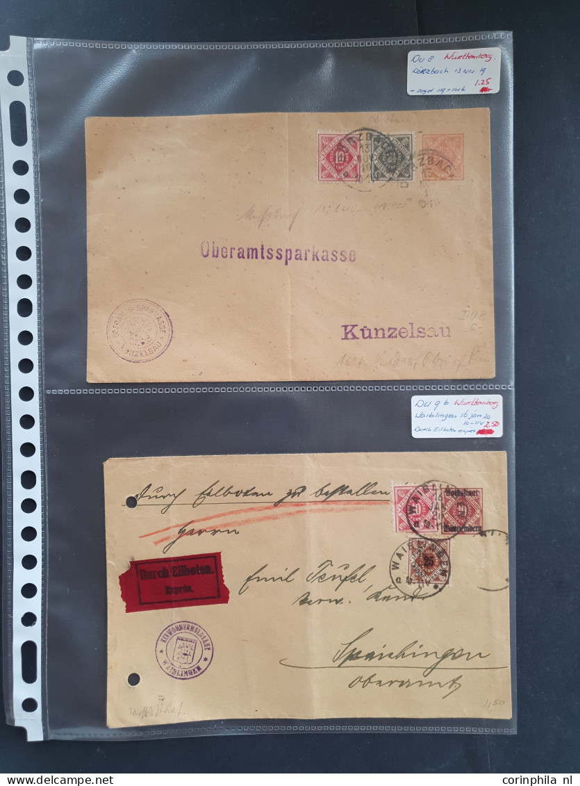 1870/1940c. mostly used stamps and covers including German States, German Colonies, German Empire etc.  on stockcards in