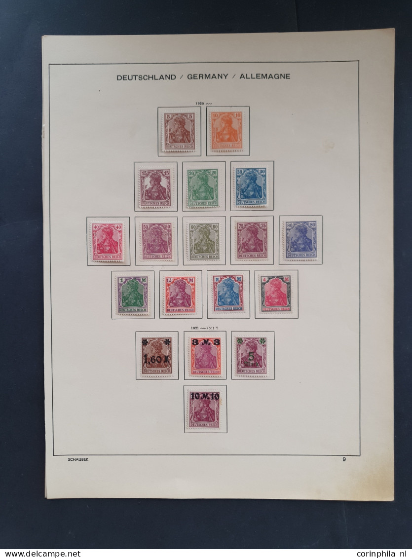1870/1940c. mostly used stamps and covers including German States, German Colonies, German Empire etc.  on stockcards in