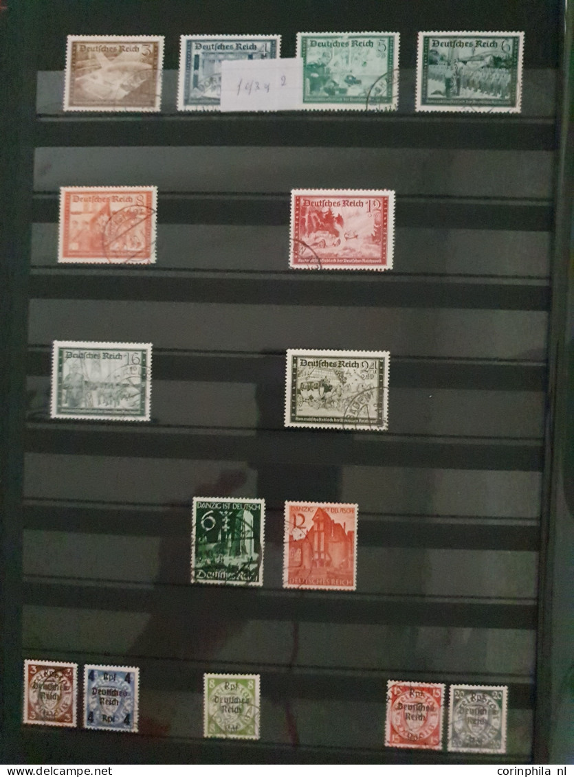 1870/2009 collections German Empire, Berlin and FRG, mostly used including better items and miniature sheet in 7 stockbo