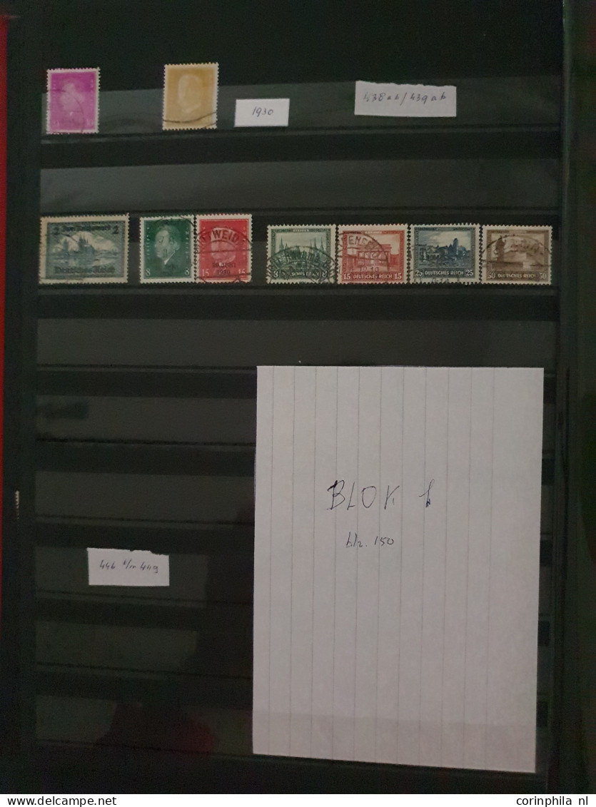 1870/2009 collections German Empire, Berlin and FRG, mostly used including better items and miniature sheet in 7 stockbo