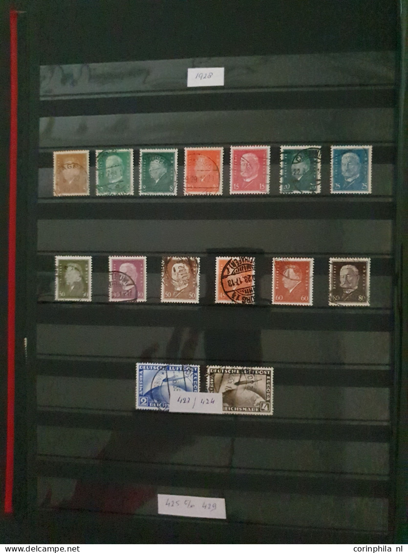 1870/2009 collections German Empire, Berlin and FRG, mostly used including better items and miniature sheet in 7 stockbo