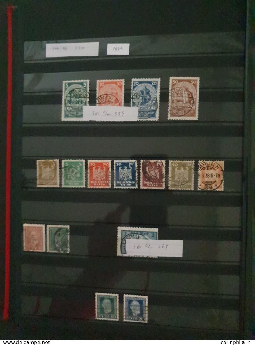 1870/2009 collections German Empire, Berlin and FRG, mostly used including better items and miniature sheet in 7 stockbo