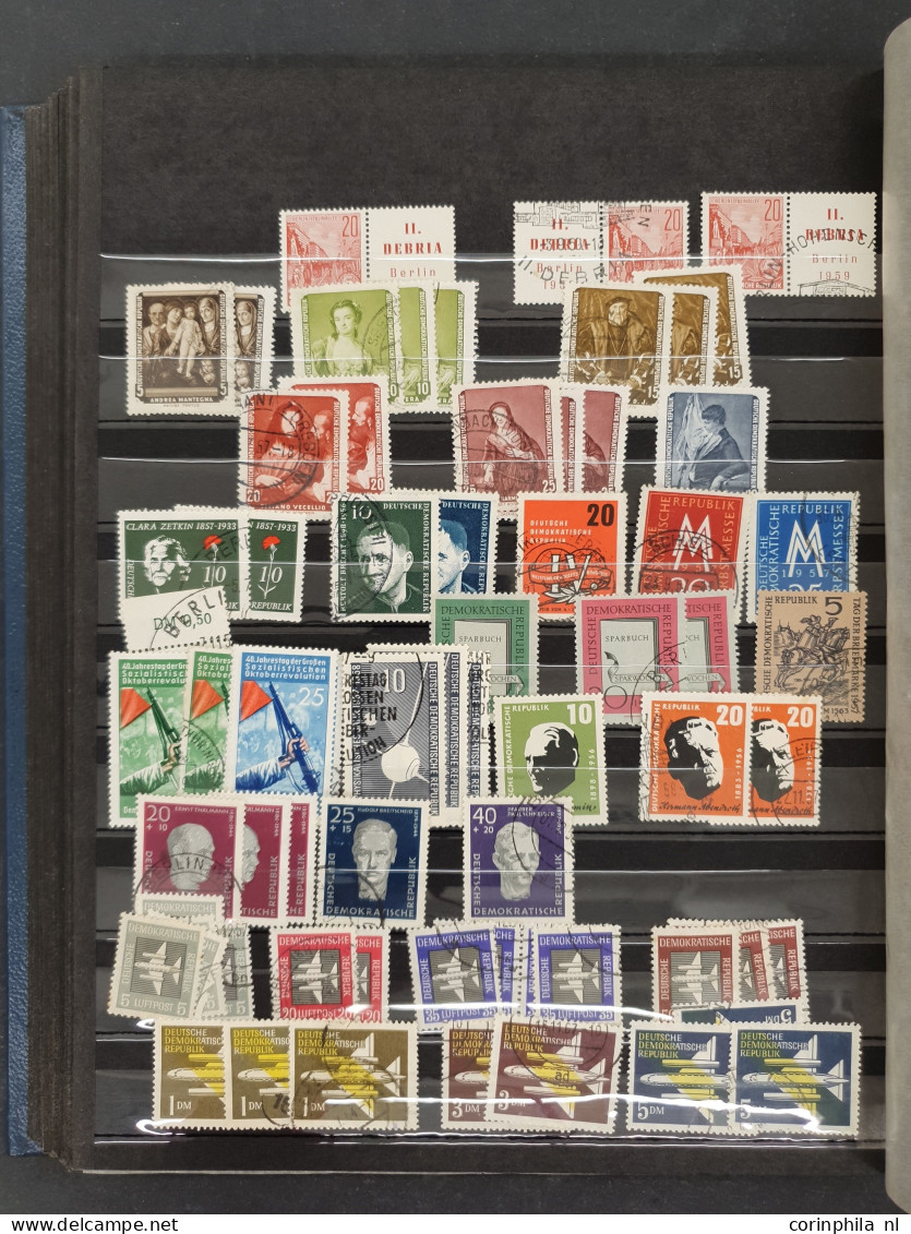 1870-2005c. collection and stock used including GDR and BDR, Reich 1930s some sets */**, Danzig etc. In addition some Du