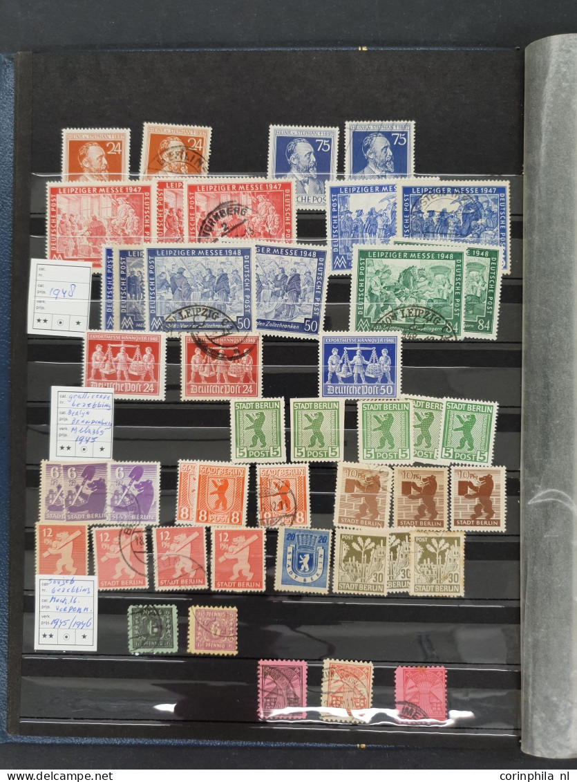 1870-2005c. collection and stock used including GDR and BDR, Reich 1930s some sets */**, Danzig etc. In addition some Du