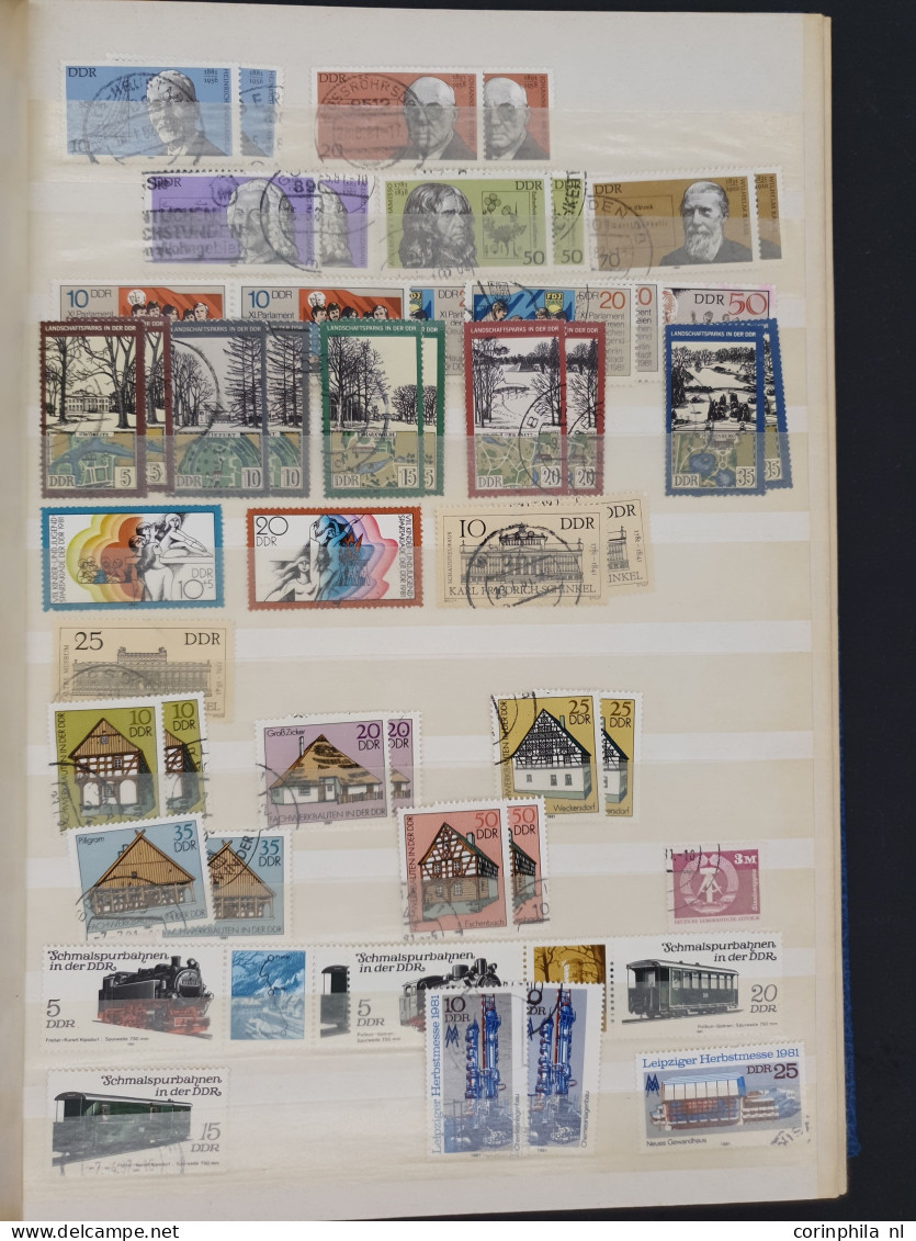 1870-2005c. collection and stock used including GDR and BDR, Reich 1930s some sets */**, Danzig etc. In addition some Du