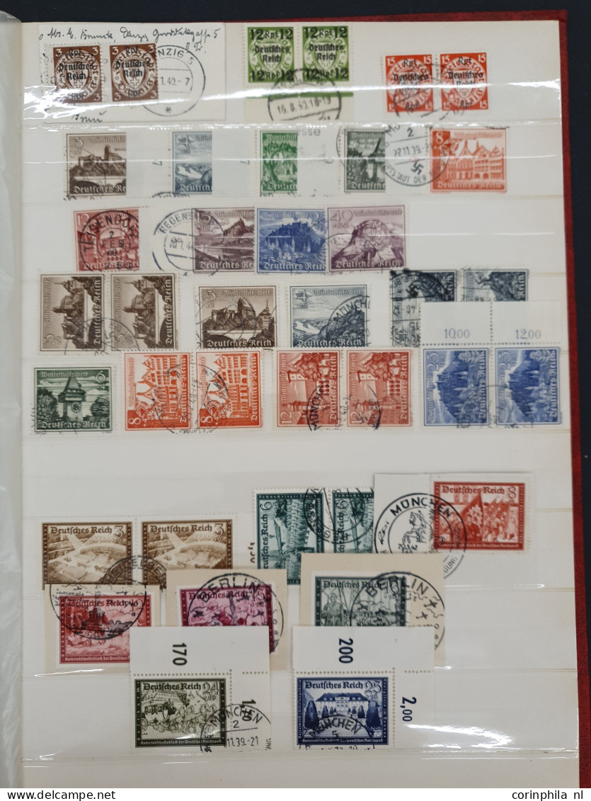 1872/1945 collections and stock, mainly used with better items, combinations, miniature sheets, blocks of 4 stamps,  pre