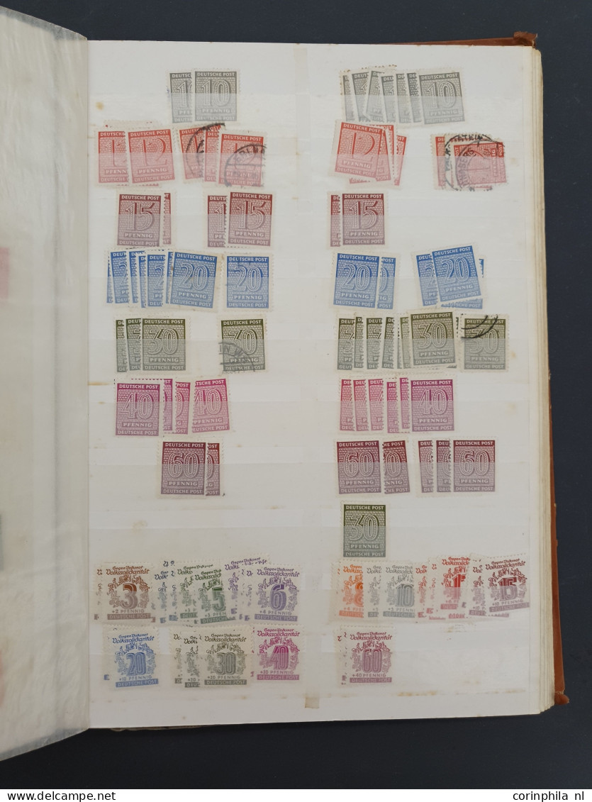 1872/1945 collections and stock, mainly used with better items, combinations, miniature sheets, blocks of 4 stamps,  pre