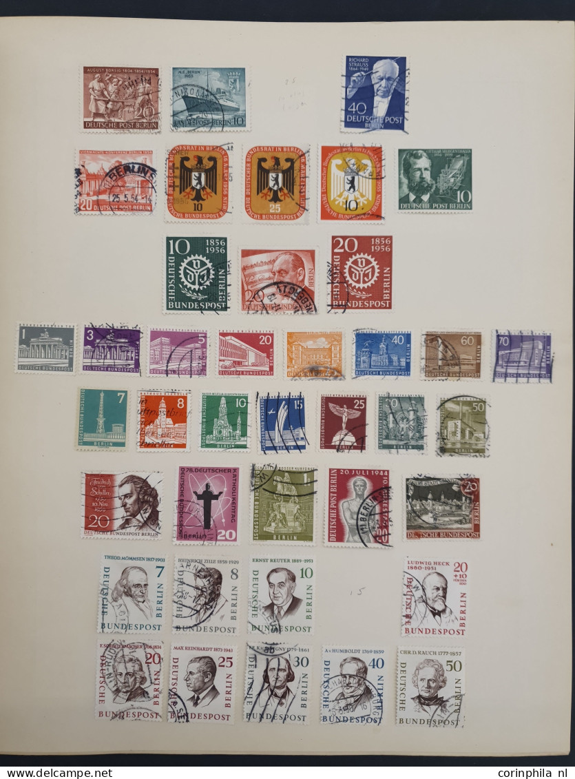 1870 Onwards Including 3 Old World Collections, Collection German Empire And GDR With Better Items And A Large Number Of - Collections (en Albums)